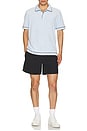 view 4 of 4 Toweling Relaxed Fit Polo in Light Blue