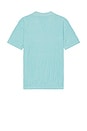view 2 of 5 Jacquard Short Sleeve Polo in Sea Blue