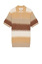view 1 of 4 Knitted Degrade Polo in Plaza Taupe