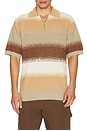 view 3 of 4 Knitted Degrade Polo in Plaza Taupe
