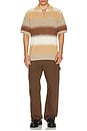 view 4 of 4 Knitted Degrade Polo in Plaza Taupe