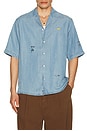 view 1 of 5 Basquiat Relaxed Fit Short Sleeved Shirt in Navy