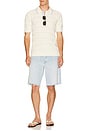 view 3 of 4 Structured Knitted Regular Fit Polo in Eggnog