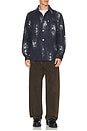 view 4 of 5 Jacquard Relaxed Fit Overshirt in Sky Captian