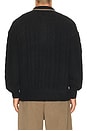 view 2 of 4 Soft Knit Polo Cable Pullover in Meteorite