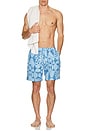 view 6 of 6 Mid Length Swimshort in Diamond Blue