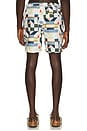 view 2 of 5 Printed Mid Length Swim Shorts in Patchwork Infinity
