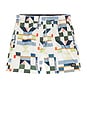 view 4 of 5 Printed Mid Length Swim Shorts in Patchwork Infinity