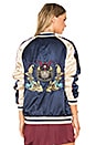 view 1 of 6 Samurai Bomber Jacket in Navy & Gold