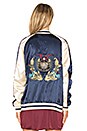 view 4 of 6 Samurai Bomber Jacket in Navy & Gold