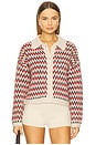 view 1 of 4 Atla Cardigan in Crimson Combo