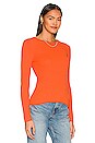view 2 of 4 Knit Long Sleeve Top in Orange Poppy