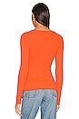 view 3 of 4 Knit Long Sleeve Top in Orange Poppy