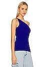 view 2 of 4 Ava One Shoulder Tank in Blue