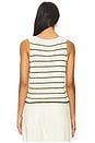 view 3 of 4 Lucky Striped Tank in Thyme Combo
