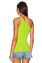 view 3 of 4 One Shoulder Top in Lime