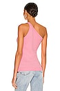view 3 of 4 One Shoulder Tank in Pink