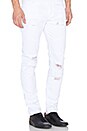 view 2 of 4 Distressed Panel Denim in White