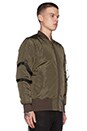view 3 of 4 Strapped Bomber Jacket in Olive