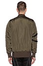 view 4 of 4 Strapped Bomber Jacket in Olive