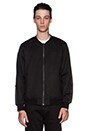 view 1 of 4 BLOUSON BOMBER NEOPRENE SLEEVE STRAP in Black