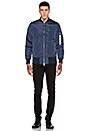 view 2 of 4 Strapped Bomber Jacket in Navy