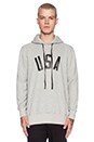 view 1 of 3 USA Hoodie in Heather Grey