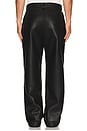 view 3 of 5 Faux Leather Carpenter Pant in Black