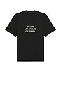 view 1 of 4 Los Angeles Relaxed Tee in Black