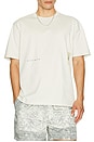 view 3 of 4 Letter Relaxed Tee in Dust White