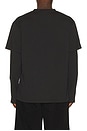 view 3 of 5 S26 Double Layered Long Sleeve Relaxed Tee in Charcoal