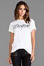 view 1 of 4 Dope Logo Under Print Tee in White