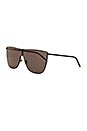 view 2 of 3 LUNETTES DE SOLEIL SL 1 MASK in Semi Matte Black & Smoke