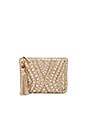 view 1 of 4 Mukti Embroidered Clutch in Natural & Metallic