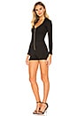 view 2 of 3 Zip Romper in Black