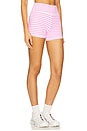 view 2 of 6 The Sparrow Short in Pink Stripes