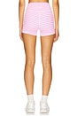 view 4 of 6 The Sparrow Short in Pink Stripes