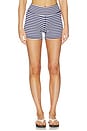 view 1 of 6 The Sparrow Short in Navy Stripe