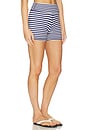 view 2 of 6 The Sparrow Short in Navy Stripe