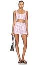 view 5 of 6 The Sparrow Short in Pink Minnie Dots