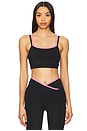 view 1 of 4 The Rhodes Bra in Black & Primrose