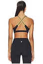 view 3 of 4 The X-factor Sports Bra in Black & Fern