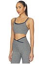 view 2 of 4 X Happily Grey The Rhodes Bra in Heather Grey & Navy