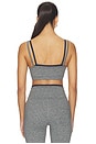 view 3 of 4 X Happily Grey The Rhodes Bra in Heather Grey & Navy
