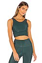view 1 of 5 Piper Sports Bra in Emerald Rib
