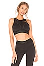 view 1 of 4 The Unstoppable Jade Sports Bra in Black & Mesh