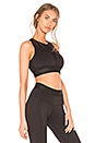 view 2 of 4 The Unstoppable Jade Sports Bra in Black & Mesh