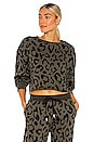 view 1 of 4 Sonoma Sweatshirt in Olive Cheetah