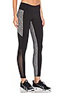 view 2 of 4 The Strut Legging in Black & Grey Moss & Mesh