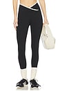 view 1 of 6 The Rae Ankle Legging in Black & Shell